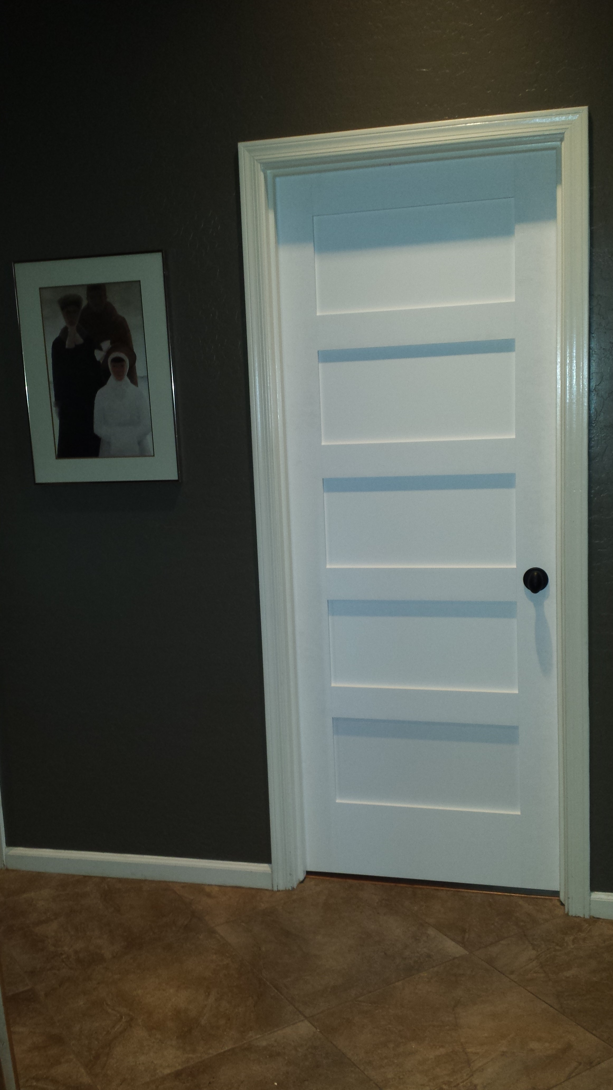 Replacing Interior Hollow Core Doors With Solid Shaker Style Doors with dimensions 2322 X 4128