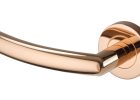 Rose Gold Copper Effect Lever Handle On Rose for dimensions 1280 X 655