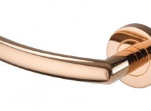 Rose Gold Copper Effect Lever Handle On Rose for dimensions 1280 X 655