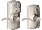Schlage Accent Satin Nickel Keypad Electronic Door Lever With for size 1000 X 1000