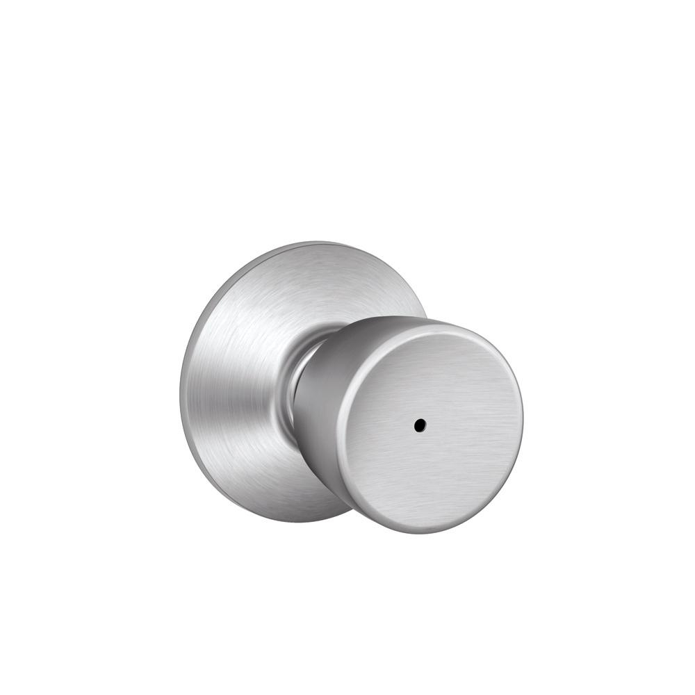 Schlage Bell Satin Chrome Privacy Bedbath Door Knob F40 Bel 626 with dimensions 1000 X 1000