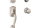 Schlage Camelot Satin Nickel Double Cylinder Deadbolt With Georgian pertaining to dimensions 1000 X 1000