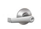 Schlage Elan Satin Nickel Light Commercial Keyed Entry Door Lever throughout dimensions 1000 X 1000