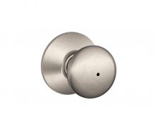 Schlage Plymouth Satin Nickel Privacy Bedbath Door Knob F40 Ply 619 intended for dimensions 1000 X 1000