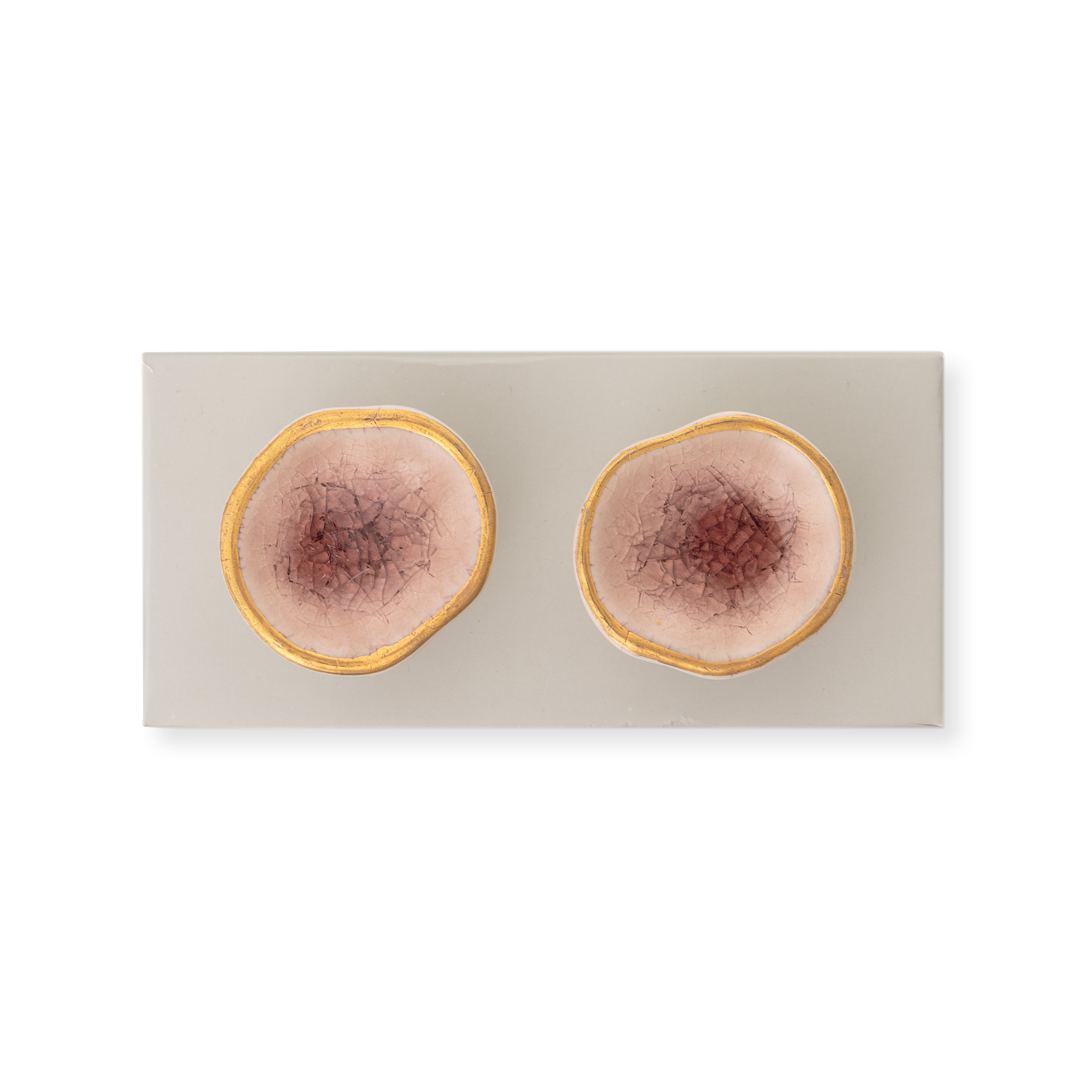 Set Of Two Pink Ceramic With Gold Edge Drawer Pulls Oliver Bonas with regard to proportions 2000 X 2000