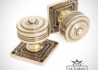 Square Highly Decorative Mortice Knob Set In Aged Brass Door Knobs with regard to proportions 1200 X 1200