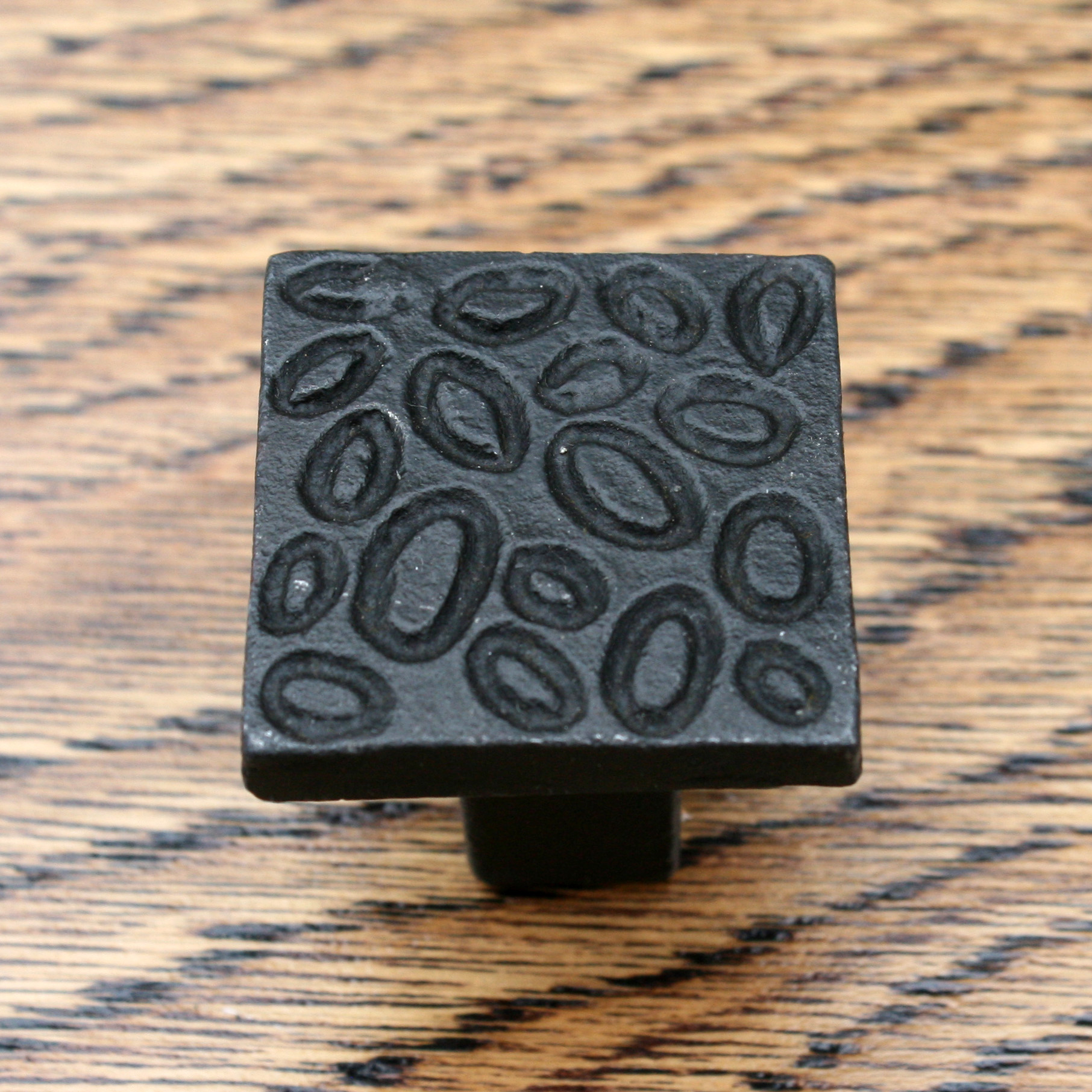 Square Leopard Print Style Cast Iron Cabinet Knob 27mm with regard to sizing 1812 X 1812