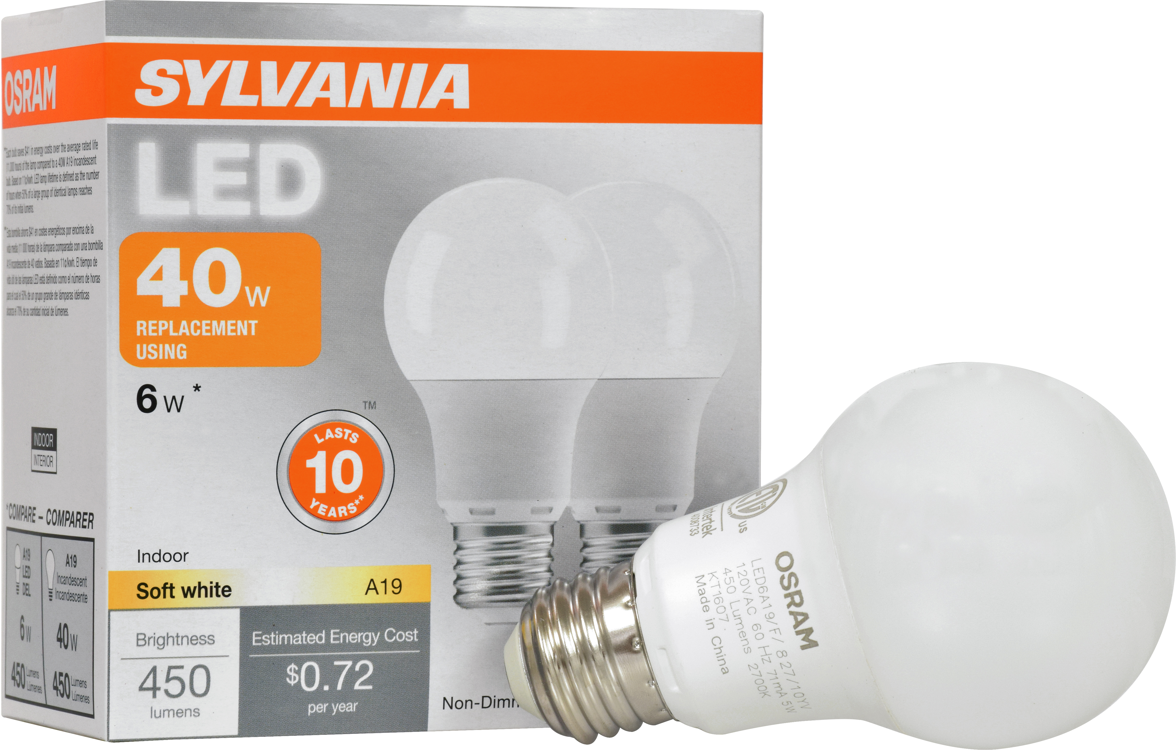 Sylvania 73986 Sylvania Led Light Bulb 2 Pack At Sutherlands inside sizing 4813 X 3067