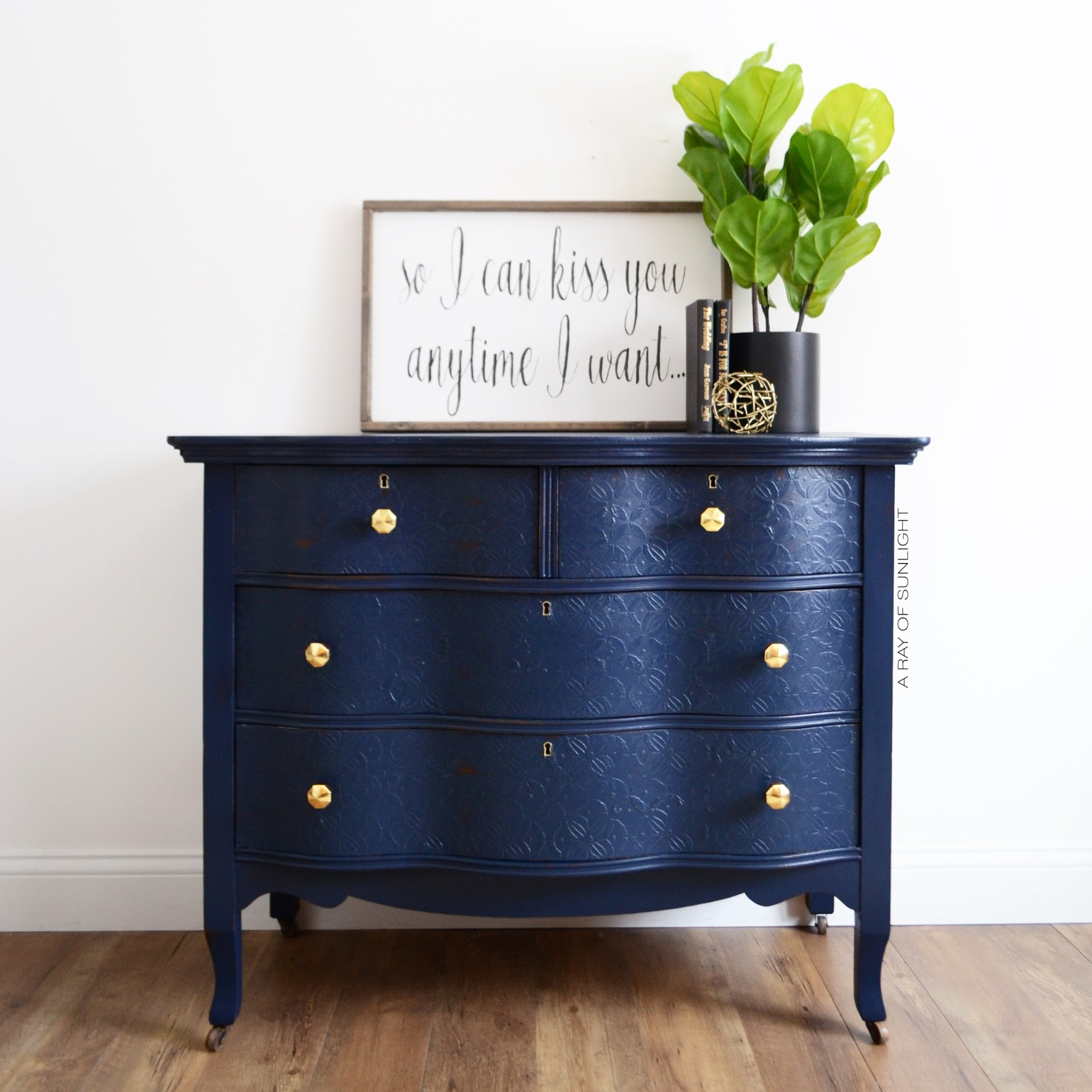 The Navy Dresser With Textured Drawers A Ray Of Sunlight inside measurements 1600 X 1600