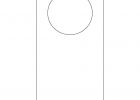This Printable Doorknob Hanger Template Can Be Decorated However You for size 850 X 1100