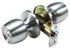 Toledo Fine Locks Malaga Keyed Entry Door Knob Lock Set In Satin intended for size 1000 X 1000
