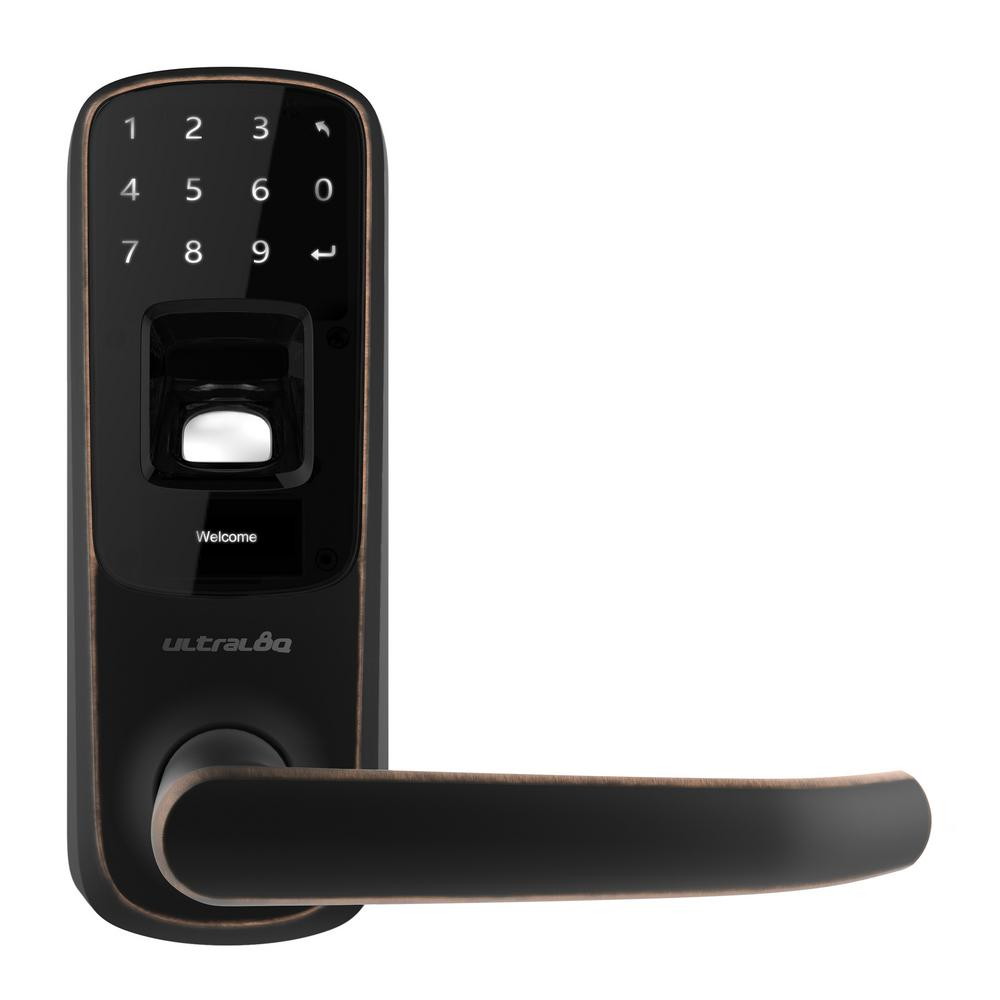 Ultraloq Aged Bronze Fingerprint And Touchscreen Smart Lock Ul3 Ab with regard to proportions 1000 X 1000