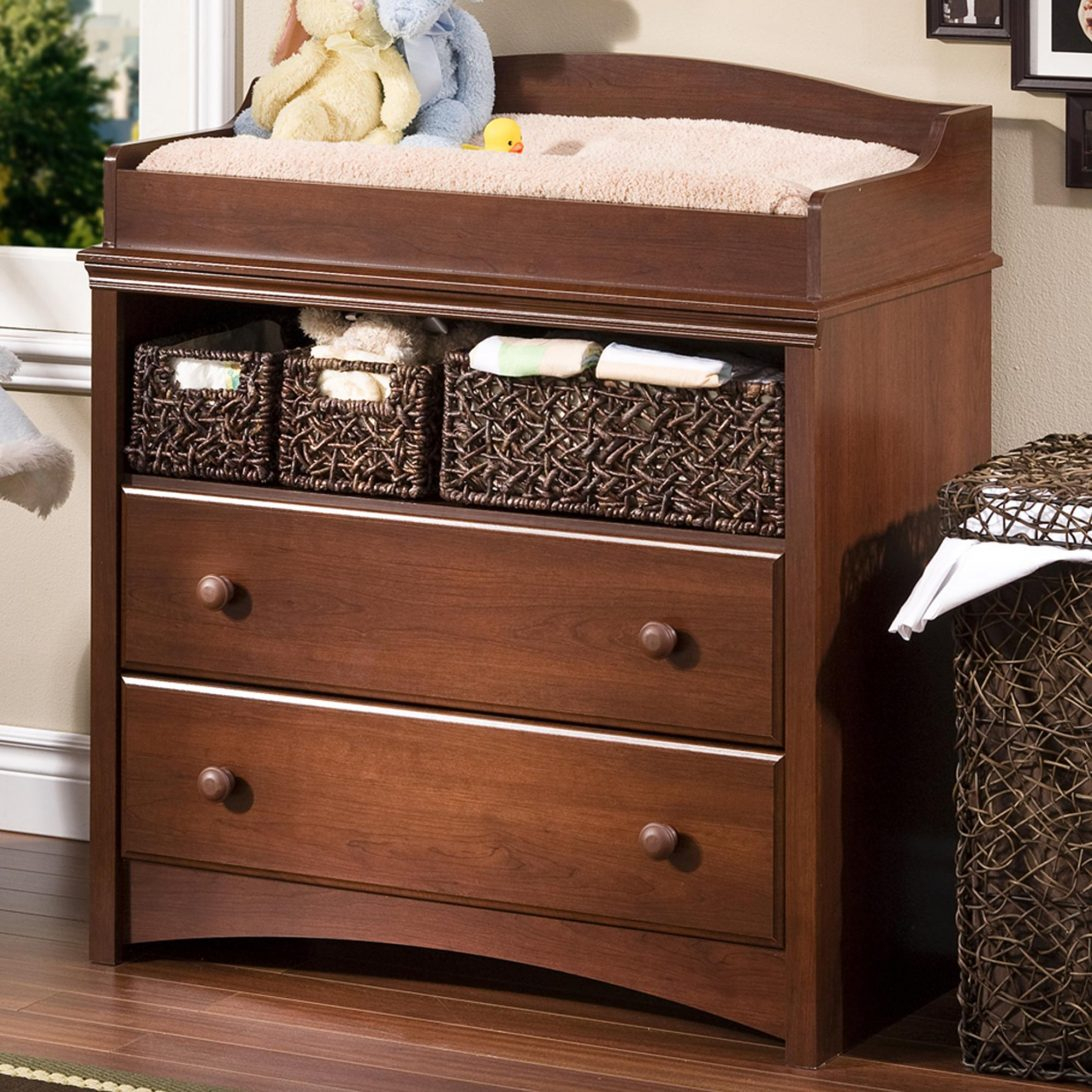 Walmart Ba Changing Table With Drawers Royal Cherry Finish One regarding proportions 1092 X 1092