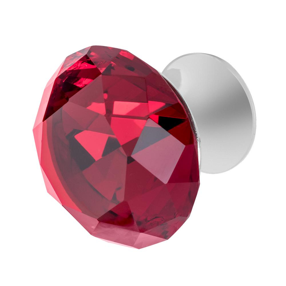 Wisdom Stone Nina 1 38 In Chrome With Red Crystal Cabinet Knob inside dimensions 1000 X 1000