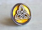 Yellow Celtic Knot Drawer Pull Cabinet Knob Cabinet Pull Dresser inside size 1000 X 936