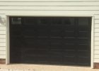 12x7 Model 2216 Raised Short Panel Steel Garage Door Black With Top with sizing 1724 X 995