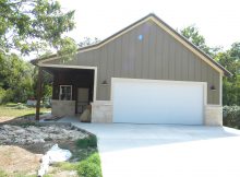 18x8 Flush Steel Garage Door Before Barn Look Faux Paint Faux in proportions 3648 X 2736