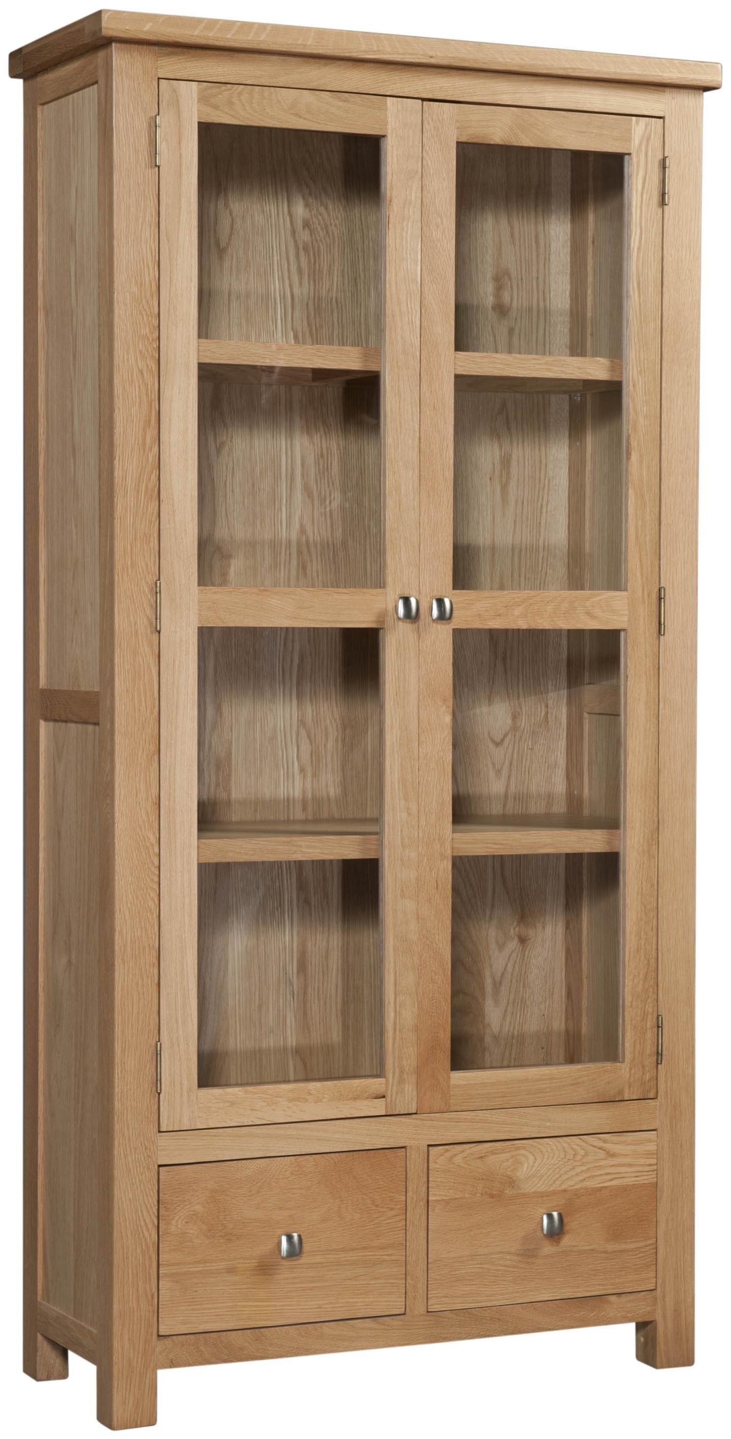 Abbey Oak Display Cabinet With Glass Doors Muebles De Madera within sizing 1440 X 2832