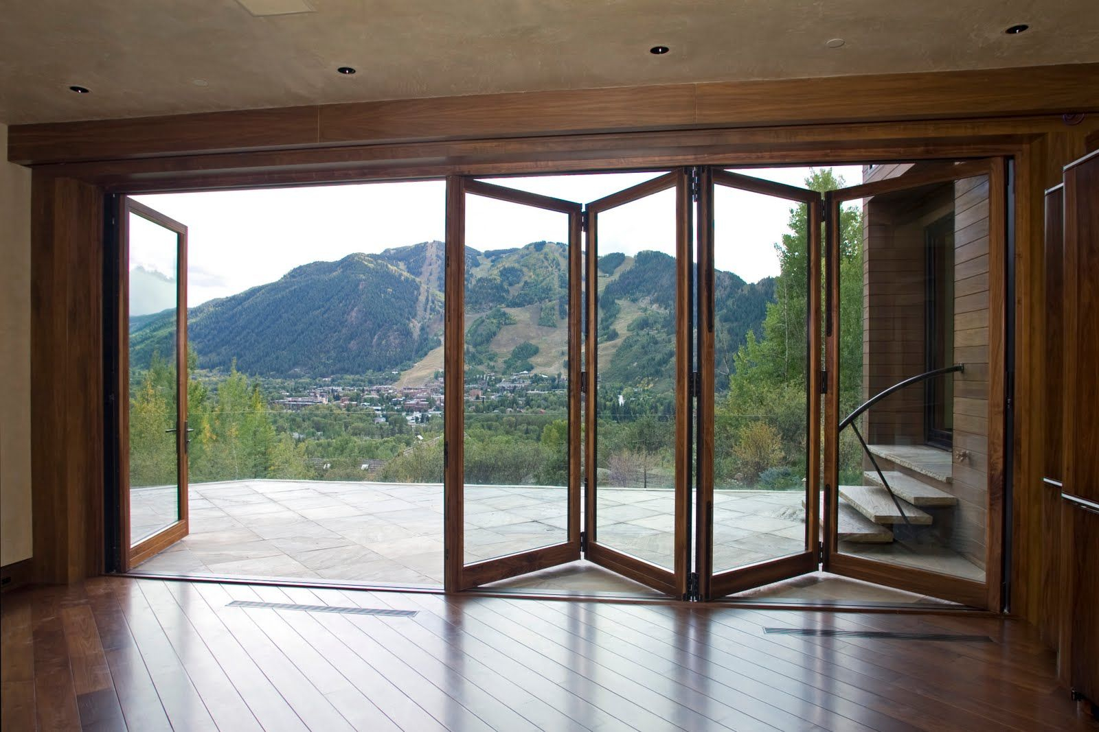 Amazing View Photos Accordion Glass Doors On The Page Posted A inside sizing 1600 X 1067