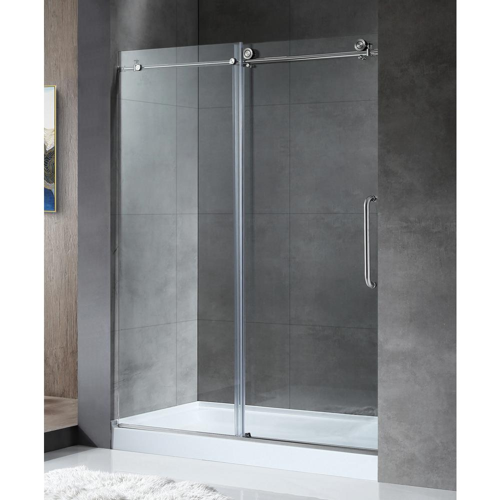 Anzzi Madam Series 48 In 76 In Frameless Sliding Shower Door In with dimensions 1000 X 1000