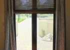 Bamboo Blinds With Curtains Sliding Door Window Treatment pertaining to size 1066 X 1600