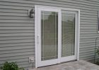 Charming Pella Sliding Glass Doors With Blinds Inside At Wooden Home intended for sizing 2272 X 1704