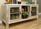 Check Out A Neutral Wood Cottage Style Credenza With Glass Doors within measurements 1280 X 960