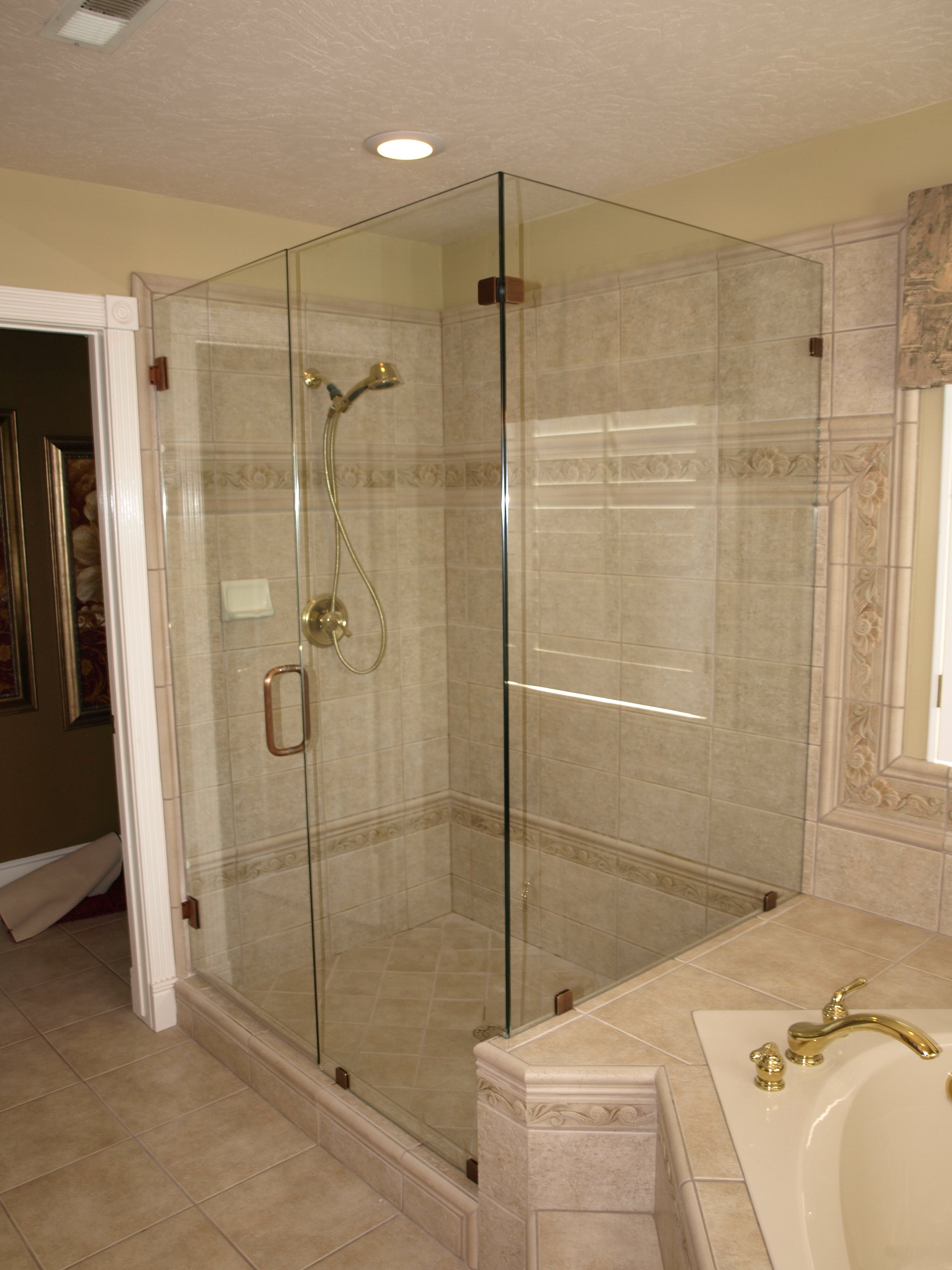Custom Glass Shower Doors Enclosures Salt Lake City Utah in size 2736 X 3648