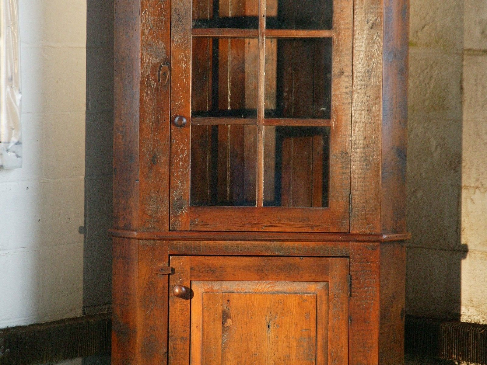 Custom Made Corner Cabinet With Glass Door Ecustomfinishes within proportions 1600 X 1200