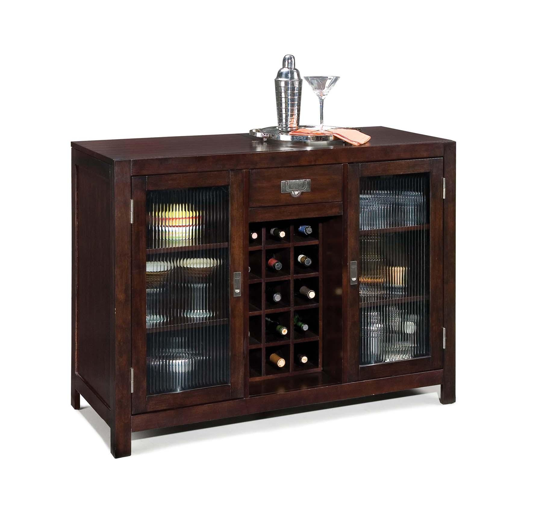 Dark Brown Wooden Cabinet With Double Frosted Glass Doors And with proportions 1800 X 1752