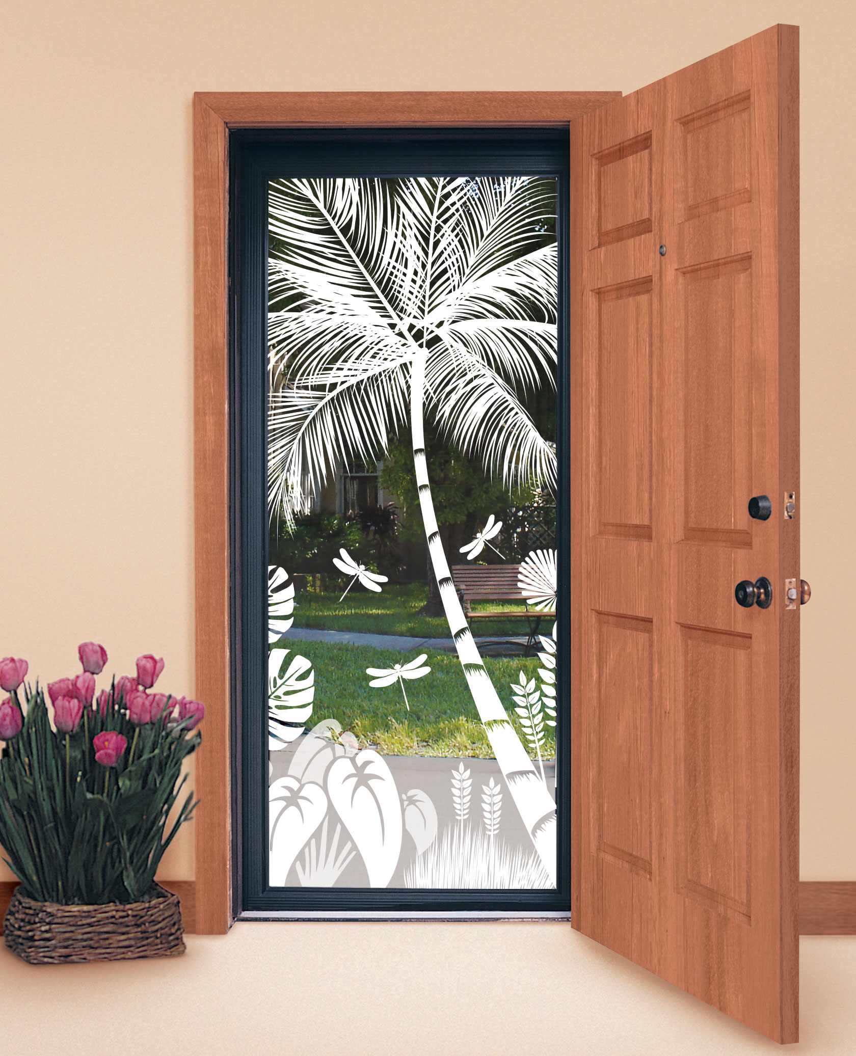 Design Your Own Tropical Etched Glass Windows And Doors Decorative in measurements 1680 X 2073