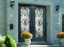 Door Steel Entry Custom Wrought Iron Rome Glass Yates Renovations pertaining to size 1400 X 1000