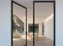 Double Glass Door With Steel Look Frames Portapivot H O M E with sizing 1462 X 2048
