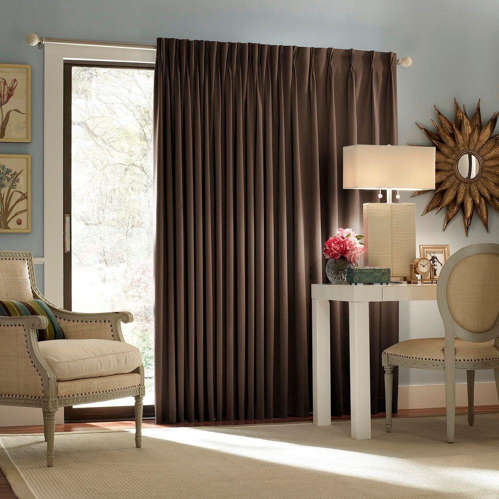 Eclipse Blackout Thermal Blackout Patio Door 84 In L Curtain Panel in sizing 1000 X 1000