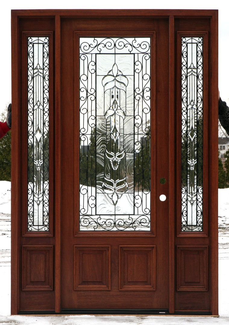 Exterior Doors With Glass Front Doors With Wrought Iron And Glass pertaining to measurements 760 X 1080