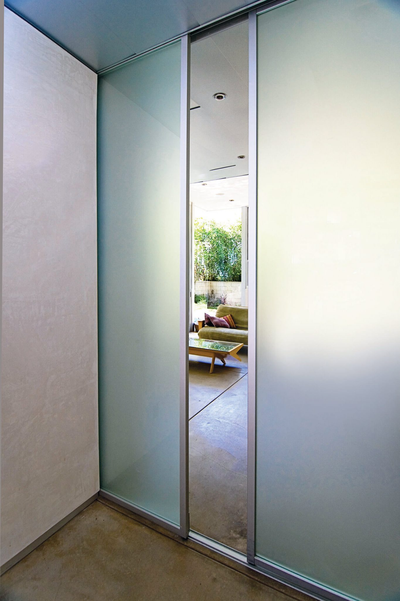 Frosted Glass Pocket Doors With Sliver Frame Finish Inspirational in sizing 1365 X 2048