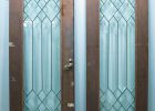 Full Pane Leaded Glass Door Pair Antiques Architectural Salvage inside proportions 1000 X 1085