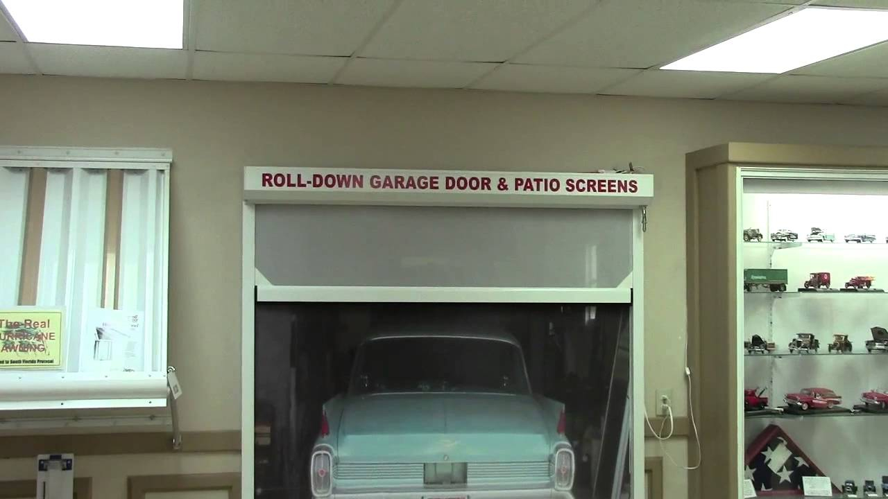 Garage Door With Roll Down Screen Patio Screen Door Repair In Tampa in sizing 1280 X 720