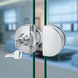 Gd03ss Glass Door Lock Stainless Steel Without Hole Bidirectional for measurements 1500 X 1500