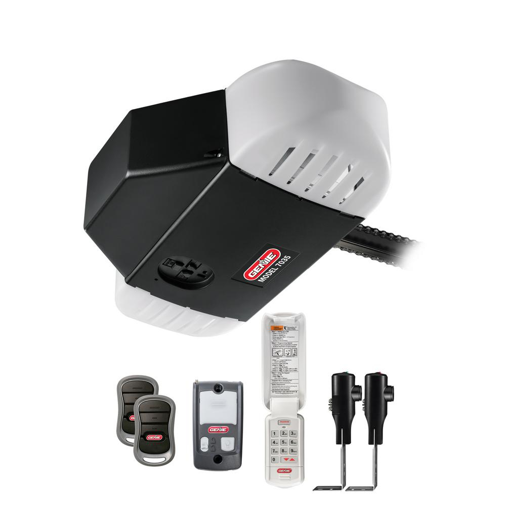 Genie 750 34 Hp Chain Drive Garage Door Opener With Battery Backup for dimensions 1000 X 1000