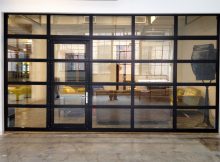 Glasspassingdoor Full View Aluminum Glass Garage Door With Passing pertaining to size 2728 X 1868