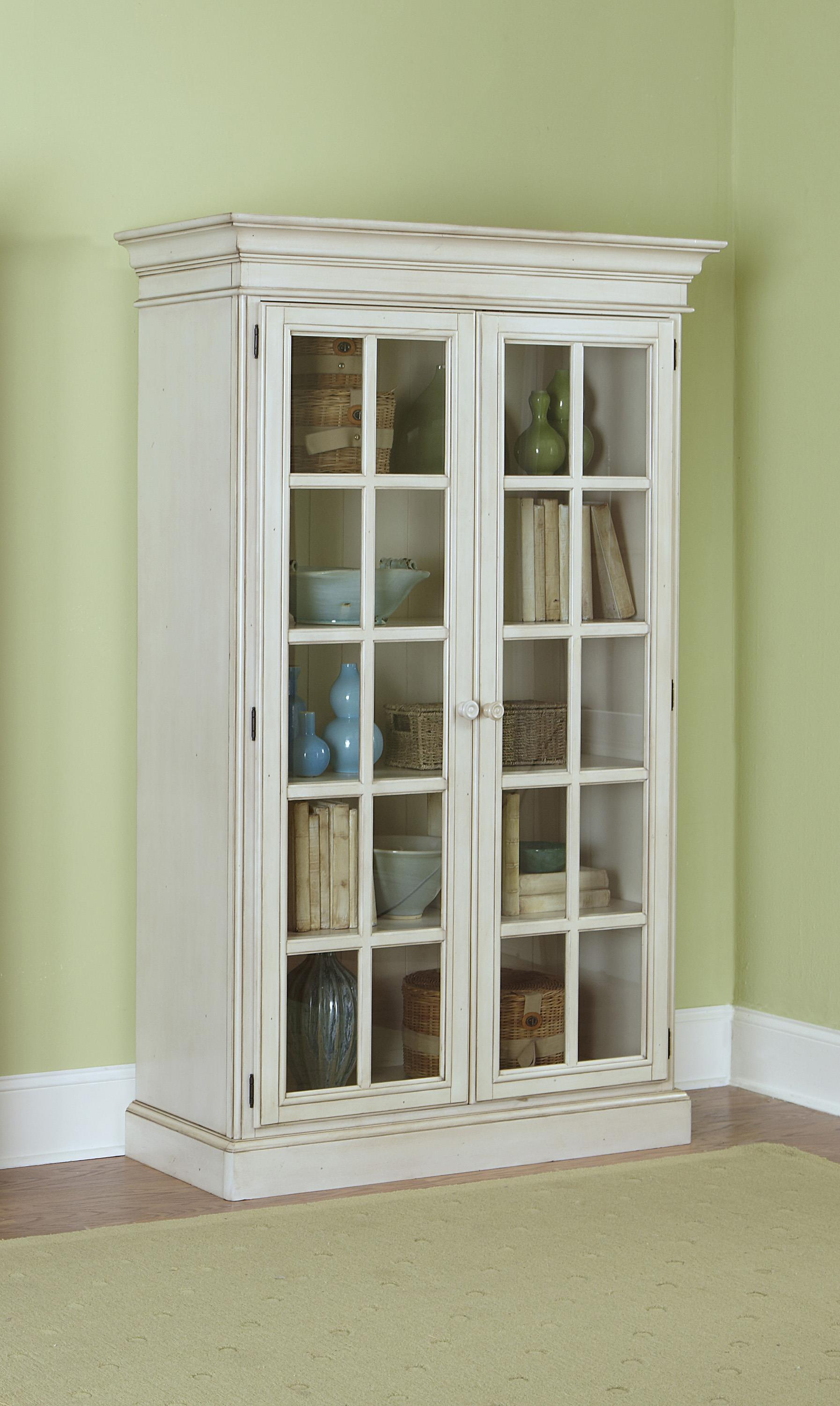 Large Library Cabinet With 2 Glass Doors And Crown Molding intended for dimensions 1794 X 3000