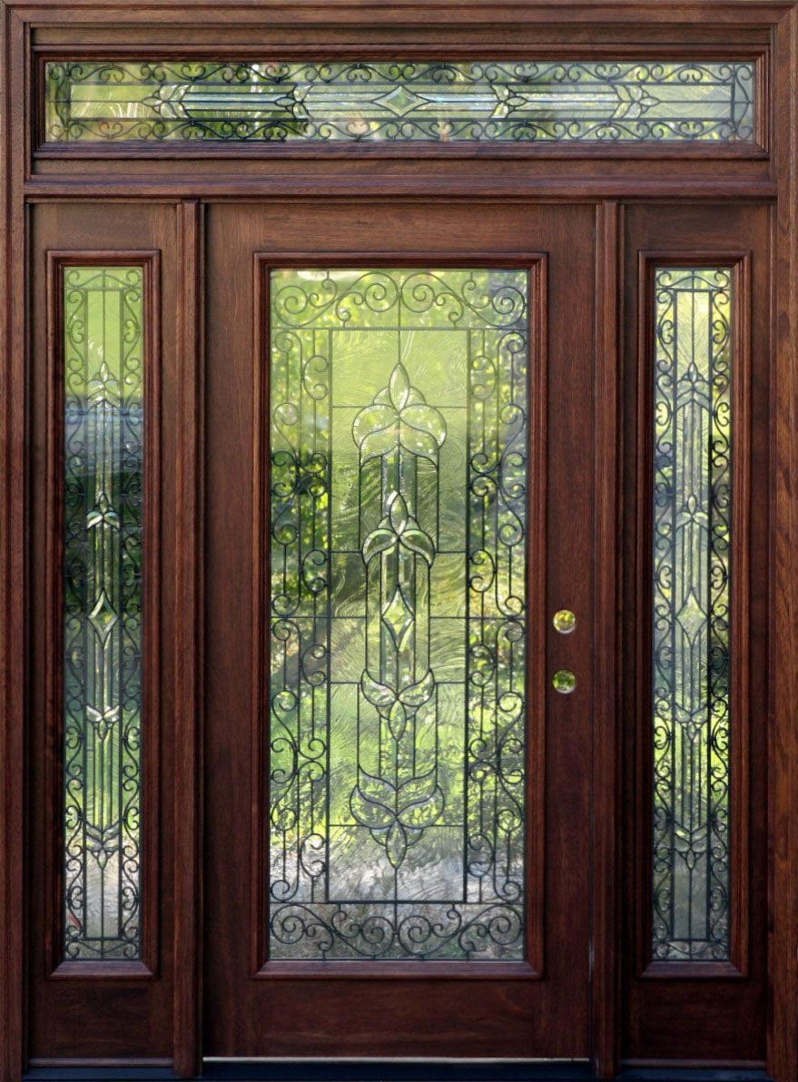 Mahogany Exterior Doors With Sidelights And Transoms 68 Front Door in size 879 X 1192
