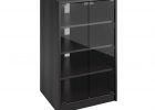 Media Audio Cabinet Enclosed Component Stand Wood Glass Doors Home with measurements 1000 X 1000