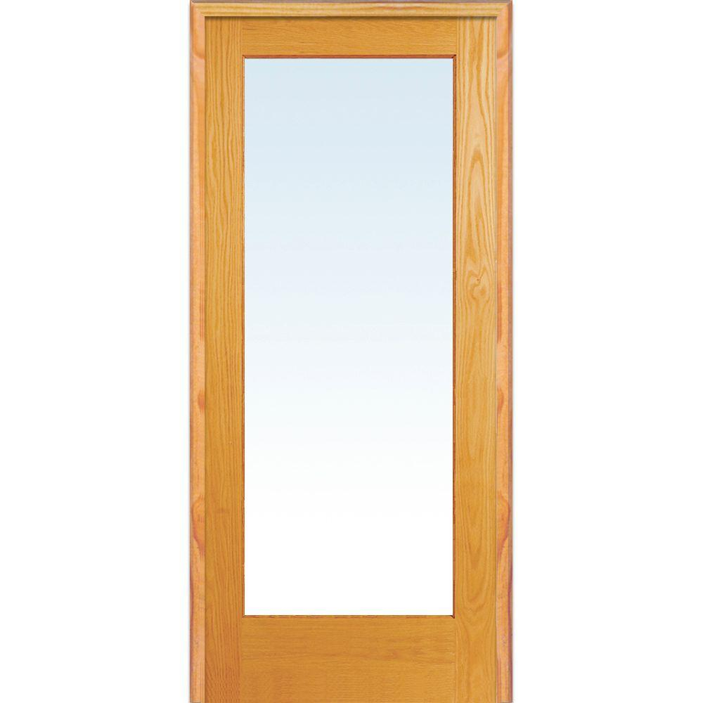 Mmi Door 36 In X 80 In Right Handed Unfinished Pine Wood Clear for size 1000 X 1000