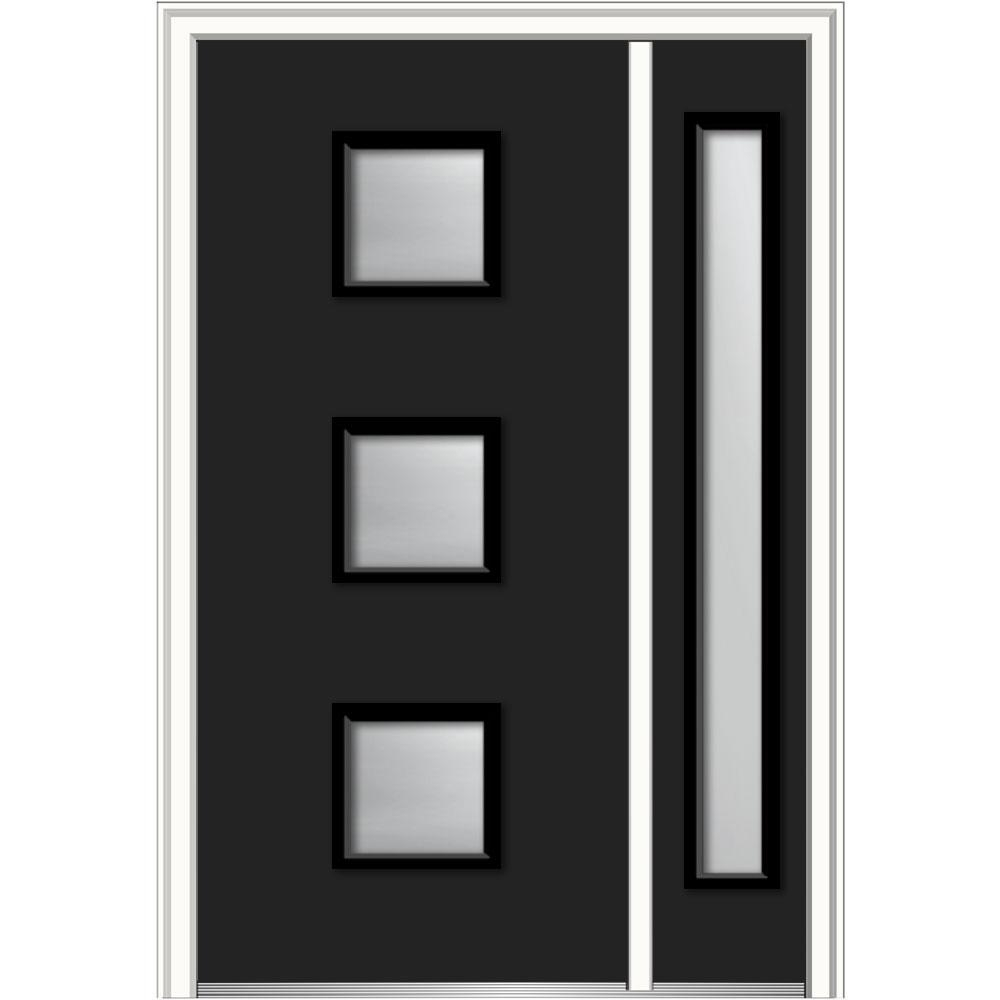 Mmi Door 50 In X 80 In Aveline Frosted Glass Left Hand 3 Lite with sizing 1000 X 1000