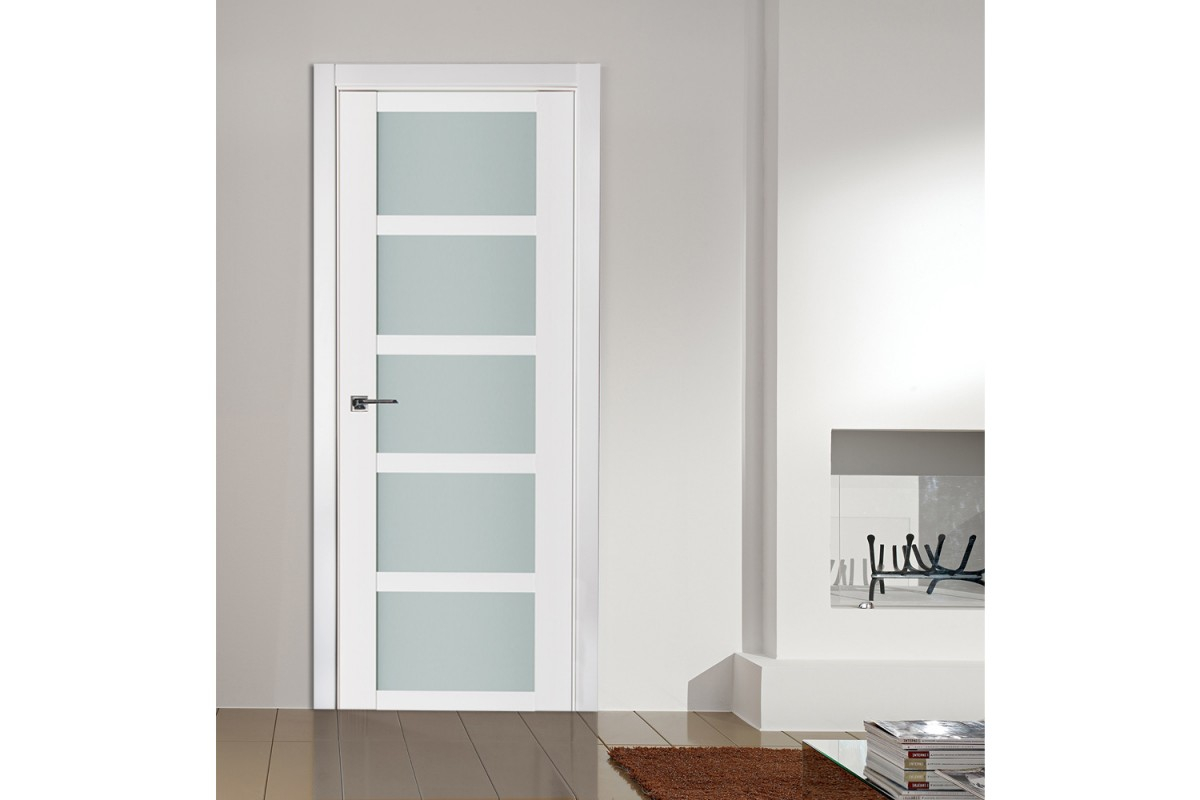 Nova Triplex 063 White Wood Lacquered Modern Interior Door within dimensions 1200 X 800