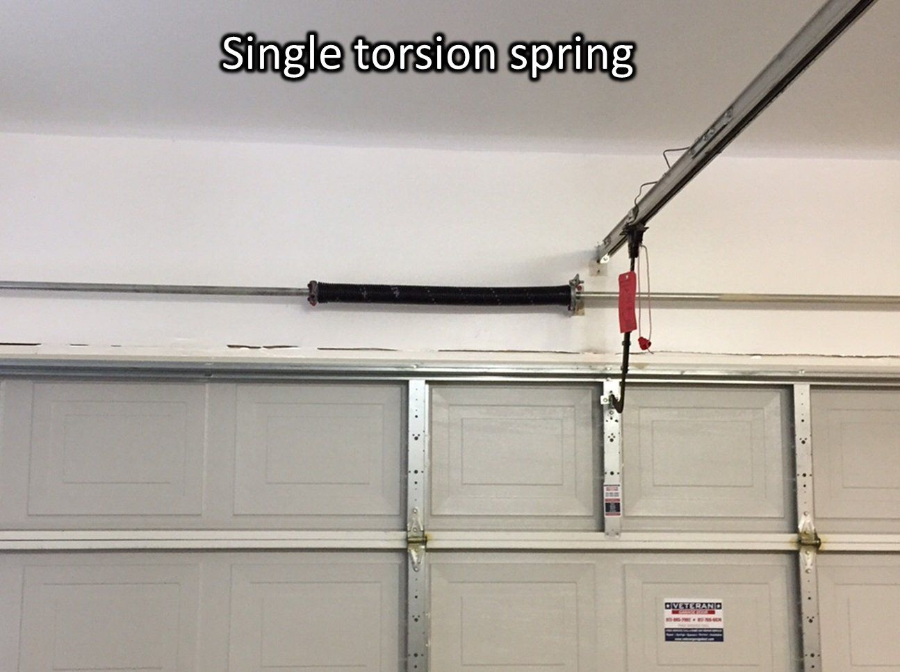 Photo Single Torsion Spring Tube Prefer Garage Door Inside Diameter regarding measurements 1295 X 967