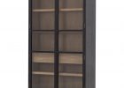 Pickford Rustic Lodge Two Tone Wood Glass Door Display Cabinet in dimensions 1000 X 1000