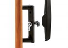Prime Line 3 12 In Black Sliding Glass Door Handle With Wooden pertaining to size 1000 X 1000